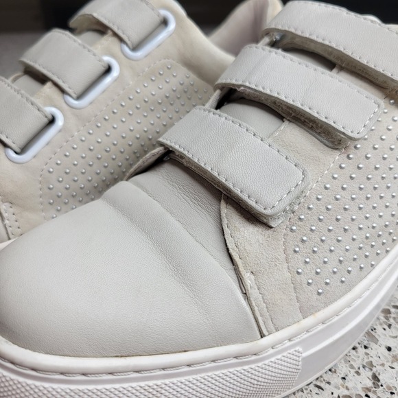 Rachel Zoe Boe Studded Suede Leather Hook & Loop Casual Sneakers✨️8 - Picture 12 of 13